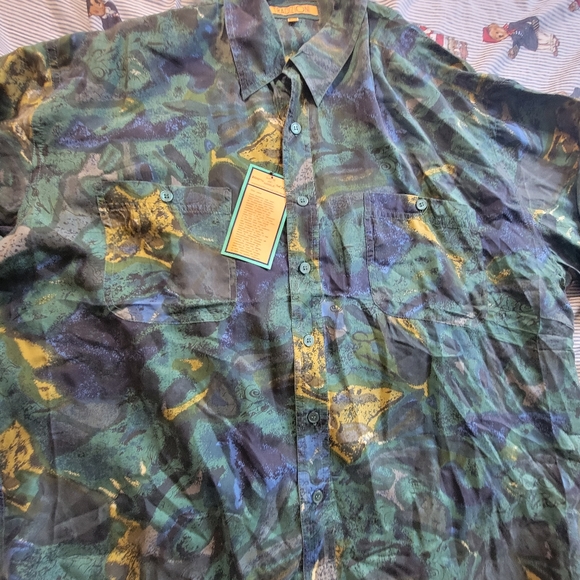 Tradizioni vintage silk shirt men's xlarge - Picture 2 of 7